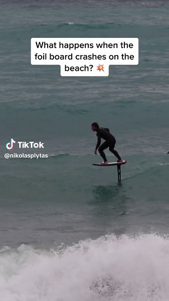 Foil Board Crash on the Beach: What Happens Next?