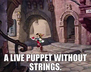 A live puppet without strings.