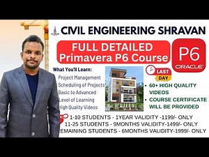 Learn Complete Primavera P6 Software Course | Civil Engineering Shravan | Project Management |