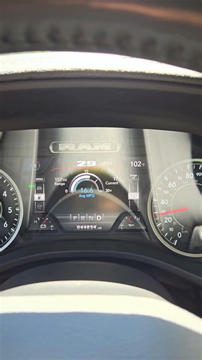 Average fuel consumption of 2022 Ram 1500 5.7 Hemi #ram1500 #hemi