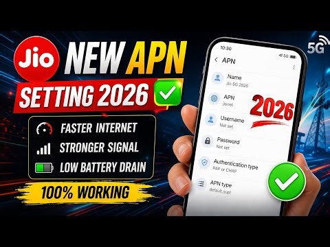 Jio New APN Setting 2026 ✅/Jio APN Settings 2026/📶Jio Internet Problem Solution/Jio Net Slow Problem
