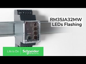 Why the LEDs of RM35JA32MW product flashing? | Schneider Electric