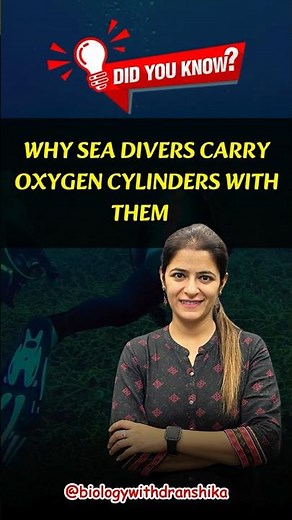 Divers carry oxygen cylinders to breathe underwater where there's no breathable air