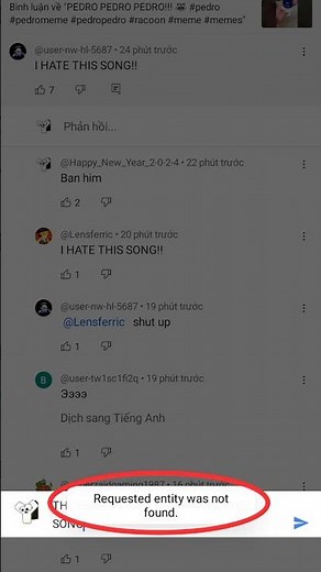 REQUESTED ENTITY WAS NOT FOUND??!!