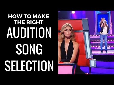 How to Choose a Good Audition or Competition Song