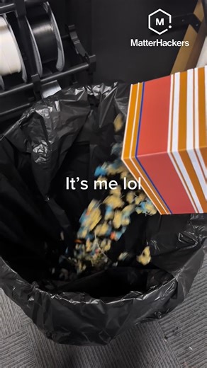 Michael 🤓 on Instagram: "Who makes the most 3D printer poop out of the @matterhackers creative ambassadors? 🤔🤔🤔 Everything linked in bio! (Go follow @spaghettioverdrive and @studio.megman :D) #3dprinting #matterhackers #maker #fyp #3dprintinglife #3dprinted #3dprinttok #filament #fyp #funny #niche"