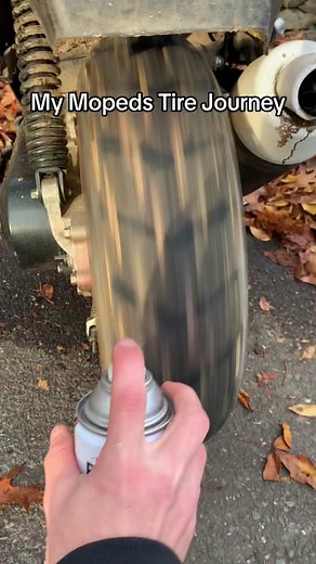 #moped#tire#paint Soon I will paint the whole moped