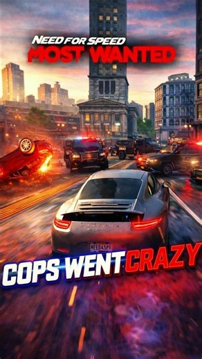 #cops went🚔 crazy🤪 #cars #satisfying #nfs #needforspeed #needforspeedmostwanted #shortvideo #shorts