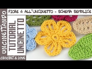 How to make an openwork crochet flower - Flower 4 from the Flowers and Leaves Collection