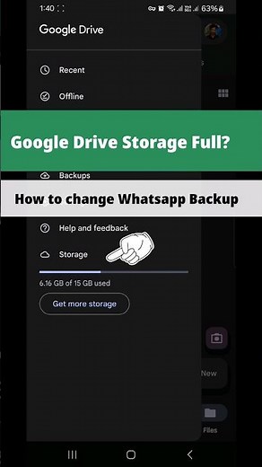 Google Drive Storage Full due to Whatsapp Backup? | Here is a Solution for this issue 🤩