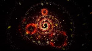 many fireworks flash against the dark sky