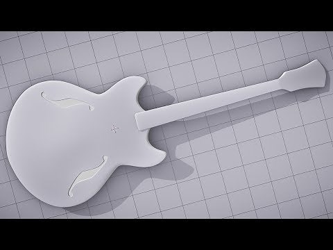 CGC Classic: Modeling and Texturing an Electric Guitar - Pt 1 (Blender 2.6)