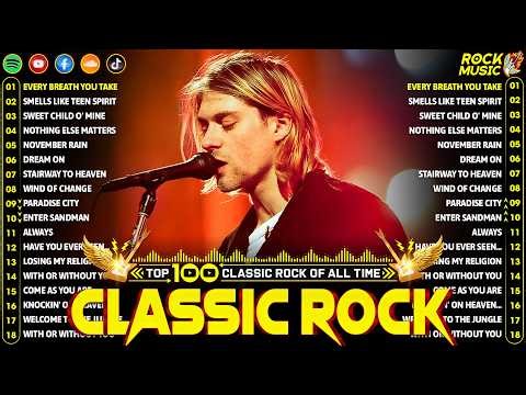 Nirvana, Guns N' Roses, ACDC, Bon Jovi, Metallica, Queen 🎶 Classic Rock Songs 70s 80s 90s Full Album