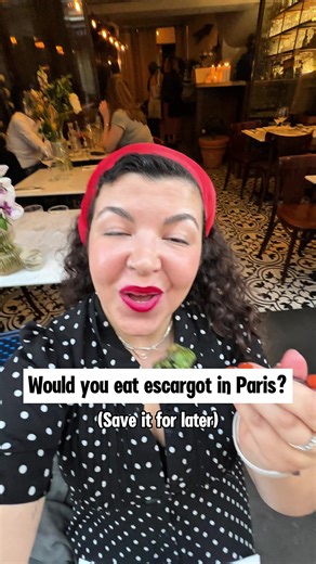 Escargot in Paris? Oui, s'il vous plait! 🇫🇷🐌 Trying this iconic French delicacy — dripping in garlic butter 🧄🧈, and paired with a crisp glass of white wine 🍷 Delicious? YES! 🎉 Fun fact: The French eat over 500 million snails every year 🐌 — and even have an annual snail festival 🎉 But did you know… 🤓 France isn’t the only country that loves snails — in Portugal 🇵🇹, we eat caracóis 🐌 too! They’re smaller, usually cooked with olive oil 🫒, garlic 🧄, oregano 🌿, and a touch of spicy pi