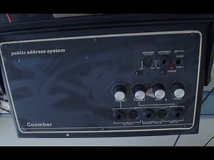 Coomber Public Address System Bluetooth Upgrade Model 2100