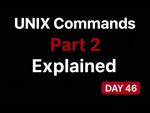 UNIX Commands – Part 2 Explained | Day 46