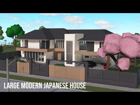 Bloxburg build: Large modern Japanese house | Speedbuild
