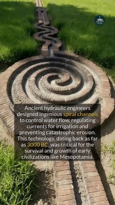 Ancient engineers used spiral channels to master water control long before Roman aqueducts. | Ancient Star