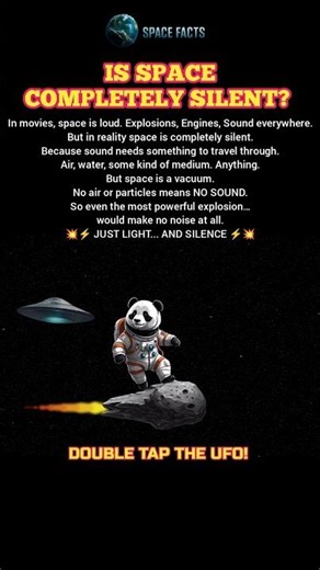 Space Explosions With Zero Sound! 🔕 #spacescience #physics
