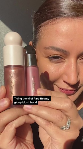 Glowy Rare Beauty Blush Combo Tutorial with @cynth_pop