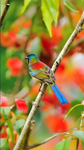 Crimson Sunbird in Its Natural Habitat – The Ruby Gem of Nature (4K Ultra Realistic)