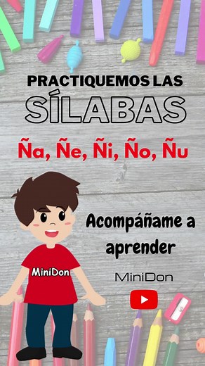 Practicando las sílabas con ñ en español | Aprende a leer y escribir
