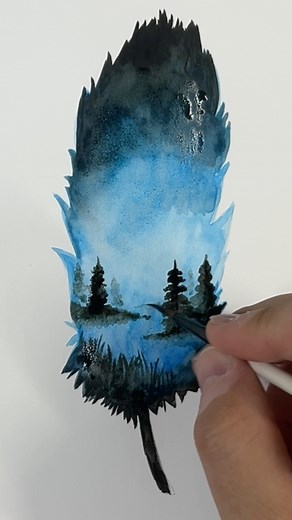 DrawTut on Instagram: " Feder malen – Schritt für Schritt zum Mitmachen! Du willst lernen, wie du eine feine, realistische Feder malst? Dann mach direkt mit – ideal für Anfänger & zum Üben. ⠀ ✍️ Einfach, meditativ und perfekt zum Abschalten. ⠀  Speichern, um es später nachzumalen! ⠀ #federzeichnen #malenlernen #federmotiv #federmalen #zeichnenmachtglücklich #motivmalen #aquarellfeder #drawtut"