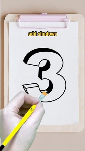 How to Draw 3D Number 3: Easy Step-by-Step Tutorial