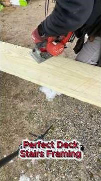 Perfect deck stairs framing