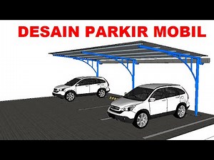 Desain tempat parkir mobil banyak