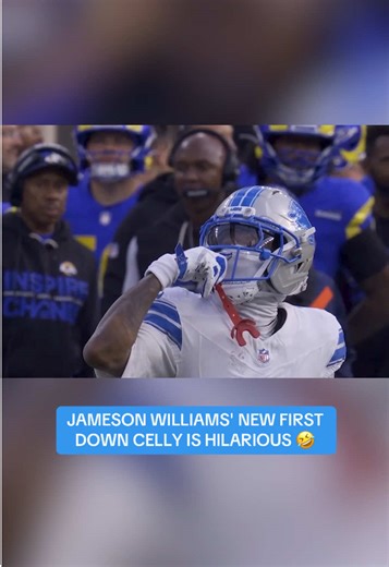Jameson Williams' Hilarious First Down Celebration