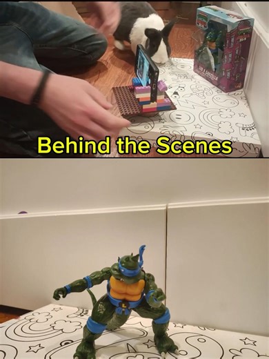 Behind the Scenes Ninja Turtles x Godzilla ‪@ThePlaymatesToys‬ TMNT Stop Motion Unboxing
