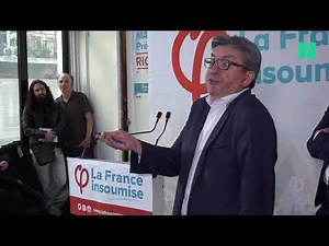 Jean-Luc Mélenchon, énervé après une question sur sa vie privée