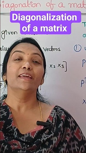 M1 Find diagonal Matrix using diagonalization method #shorts