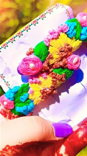 Embroidery clips 🎀#embroidery#embroiderydesign