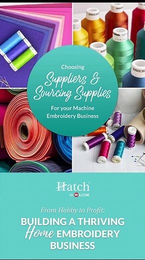 Take your embroidery from hobby to profit with this FREE eBook to get you started on your home embroidery business! #Hatch #Hatchembroiderysoftware #machineembroidery #embroiderydigitizing #HatchbyWilcom | Hatch Embroidery