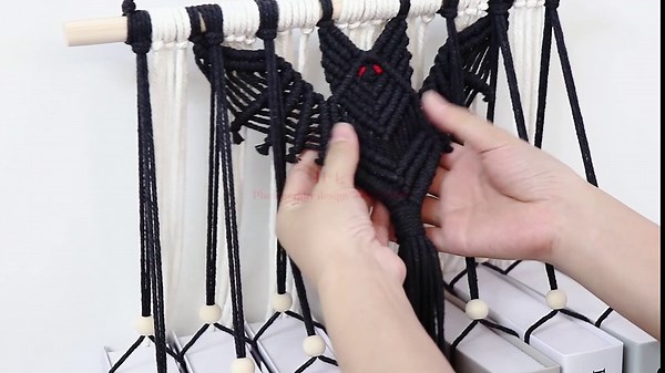 Macrame Wall Hanging Bookshelf - Handcrafted Boho Bookshelf for Bohemian Wall Decor, Elevate Your Macrame Wall Decor with This Unique of Floating Bookshelves.