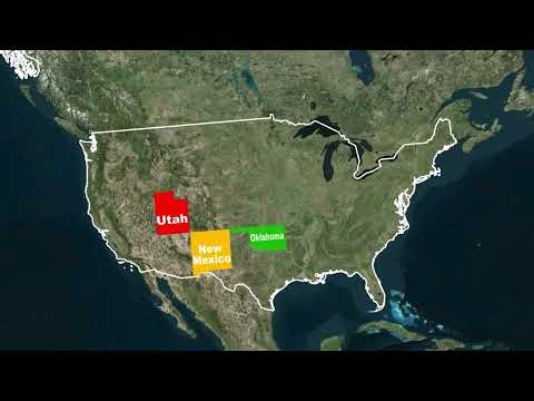 USA States Free Geolayer Map Animation