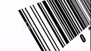 Scanner scanning barcode on with background.
