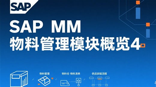 SAP MM零基础学习转行4 从小白到大神全部教程