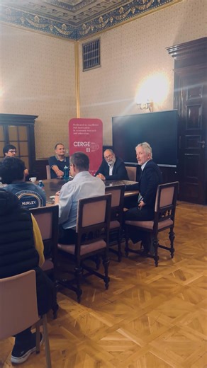 🎥 Big moment at CERGE-EI! Excited to welcome Nobel Prize laureate Prof. Al Roth 🏆 #NobelPrize #AlRoth #CERGEEI #Reel #EconomicsInAction #Inspiration | CERGE-EI