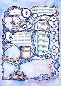 Dnd 5e Warlock Character Sheet / Fillable PDF Digital Download / Dungeon and Dragons Gifts / Fantasy GM Gift - Etsy Australia