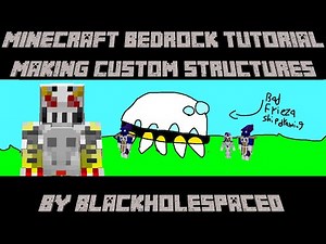MINECRAFT BEDROCK TUTORIAL: Making a custom structure!