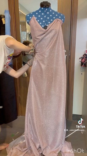Rosie on Instagram: "Ariel’s purple ocean dress from the little mermaid 💜 My new side project while I wait for Anastasia fabrics! I was originally going to use this fabric for an Olivia Rodrigo met gala inspired dress but a lot of people suggested this dress instead and the fabric is perfect. It is so sparkly and pretty I am going to have to find a way to film it to do it justice! ✨ this is not the final shape this is just pinned because I wanted to see how the fabric draped and I am super exci