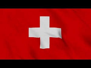 Switzerland Flag 4K Loop Animation - 10 Minutes of Swiss Flag Waving 🇨🇭
