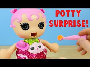 Lalaloopsy Babies Potty Surprise Doll Jewel Sparkles - Poops Colorful Surprises!