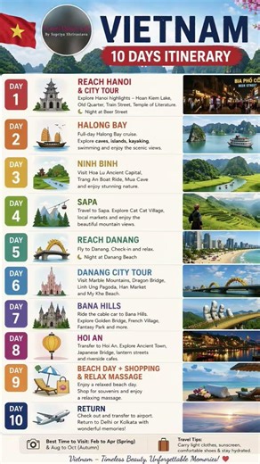 Vietnam 10 Days Itinerary | Vietnam travel guide #vietnam #itinerary #travel