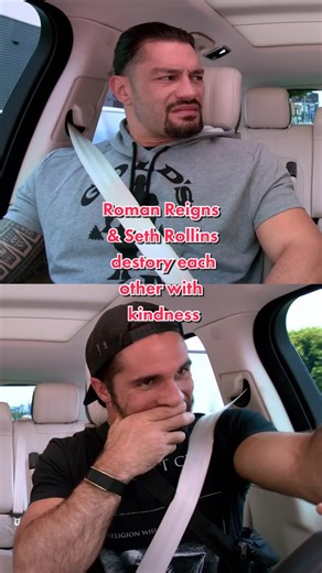 Roman Reigns & Seth Rollins Kindness Singing Car Karaoke WWE