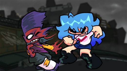 sky会打架了！FNF Vs Sky粉丝重置 小型补丁更新 新曲目 全流程演示