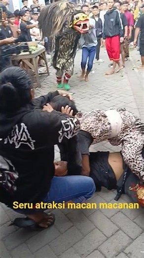 seru atraksi macan macanan #jaranan